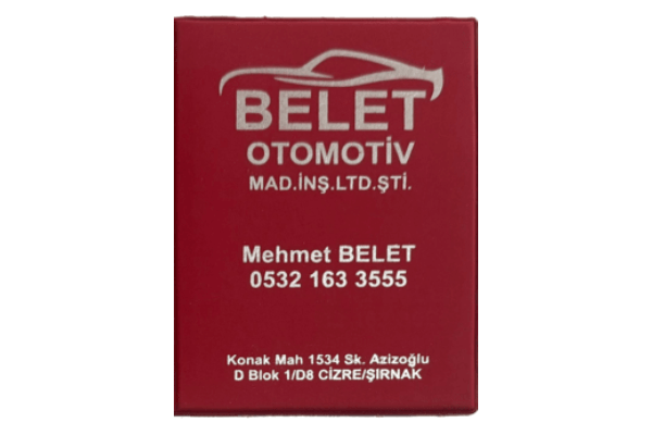PVC Deri ruhsat kabı