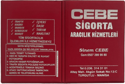 deri ruhsat kabi goresli baskılı parker