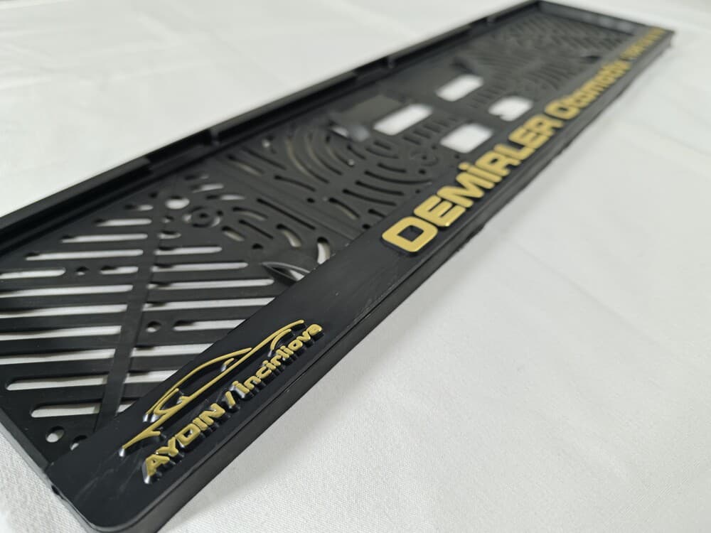 kabartmalı 3d enjeksiyon kabarma otomobil plakalık goresli baskılı parker otomotiv
