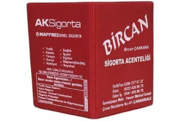 pvc ruhsat kabi goresli baskılı Anadolu Plakalık